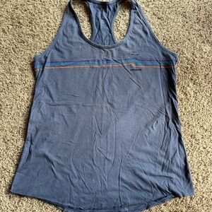 Patagonia Women's Blue Tank Top with Stripes